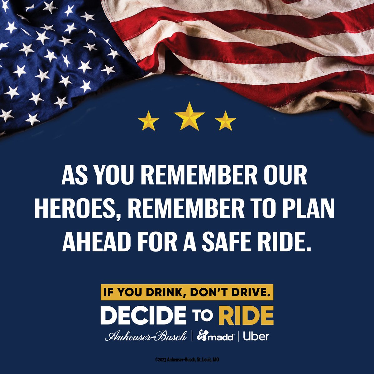 TowDistributing's tweet photo. This Memorial Day, celebrate with Budweiser and Decide to Ride! Raise a cold one and honor the heroes who've served our country. Whether you're hitting the open road or enjoying a backyard BBQ, make it legendary with Budweiser. Let freedom and flavor collide! Decide To Ride! https://t.co/70m6ApPqDF