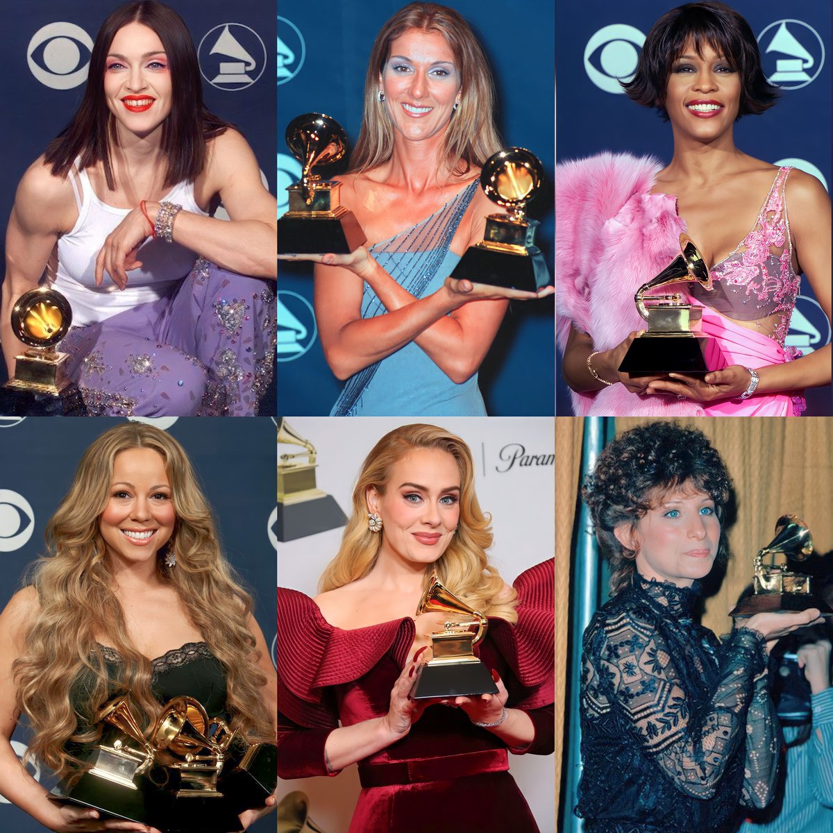 the most successful female artist of all time According to Chartmasters:
 
— Madonna 
— Celine Dion 
— Whitney Houston 
— Mariah Carey 
— Adele 
— Barbra Streisand 

Adele is the most successful act of the 21st century all time.