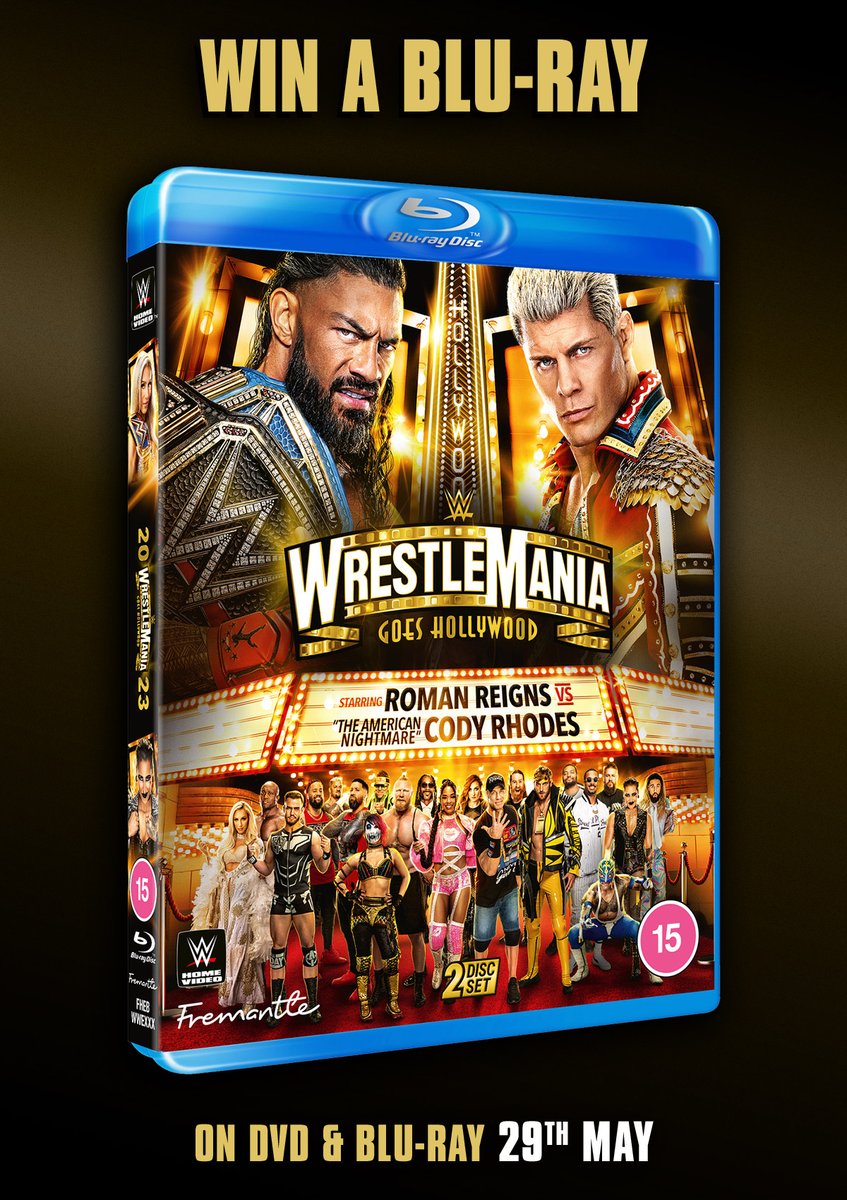 *** COMPETITION TIME *** 

Our friends at @WWEHomeVideoUK have given us TWO Blu-ray copies WrestleMania 39 to give away.  FOLLOW and RT by MIDDAY on FRIDAY JUNE 2 for the chance to win one. 

** UK ENTRANTS ONLY**

hearstmagazines.co.uk/terms-and-cond…