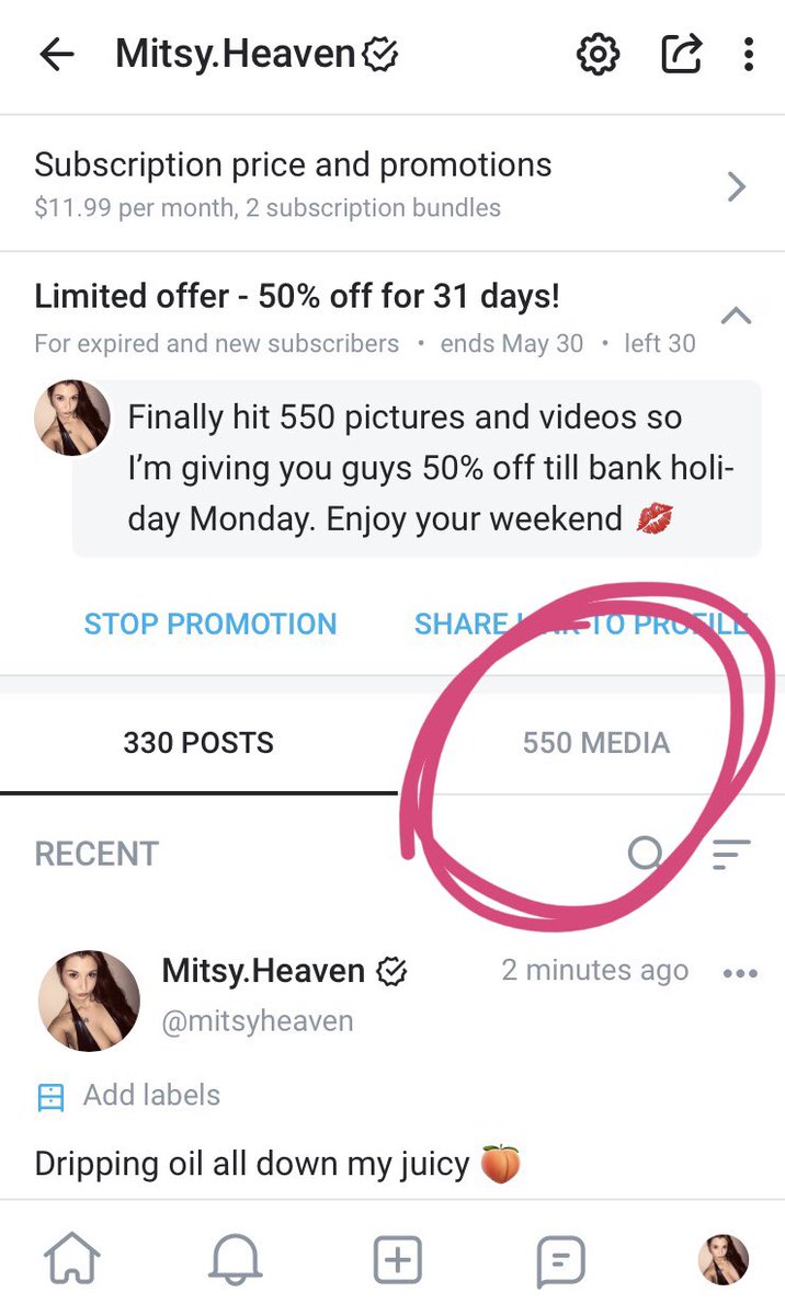 Hit 550 photos and videos on my only fans!! So I’m giving everyone who subscribes this bank holiday weekend 50% off!!! Enjoy guys 💋

onlyfans.com/mitsyheaven