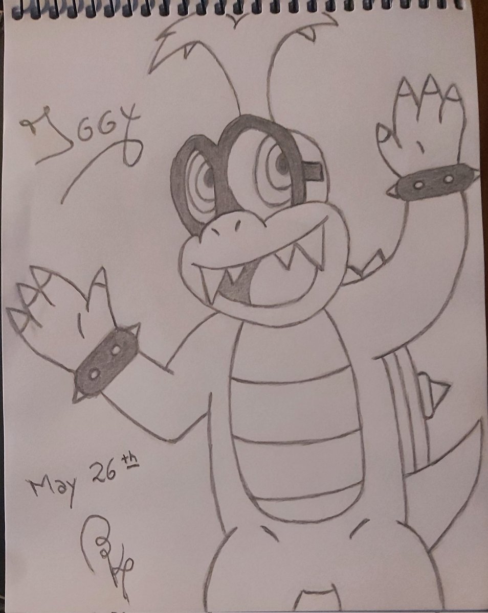 Mykey_Koopa's tweet image. ((Happy birthday, Iggy!! This drawing is for you))

#iggykoopa #Doodles #koopaling
