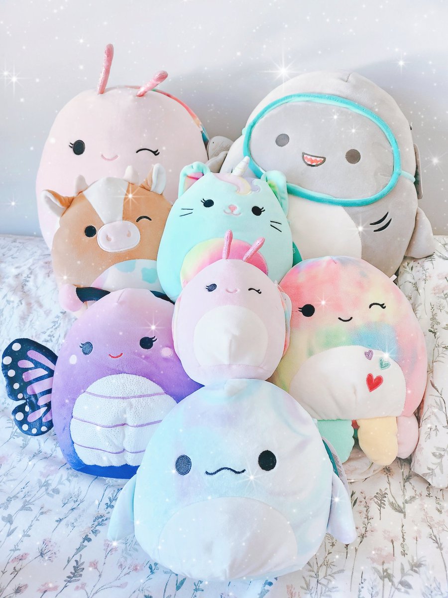 crossingcutiie's tweet photo. Not animal crossing related, but, my little Squishmallow collection is growing and looks so cute and colourful🥹🩷 I have an IG for my squish collection (squishcutiie) if anyone's interested. https://t.co/shDKv8TXhz