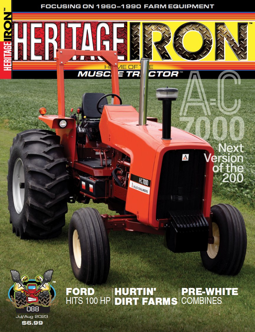 The Jul/Aug issue of <a href="/HeritageIronMag/">Heritage Iron Magazine</a> is at the printer &amp; will begin mailing to subscribers in early June!

FEATURING the AC 7000, Ford 8000, Hurtin' Dirt Farms, Pre-White Combines, History Vault, &amp; MORE.  Not a subscriber? Order your copy HERE 3pointink.com/products/herit…