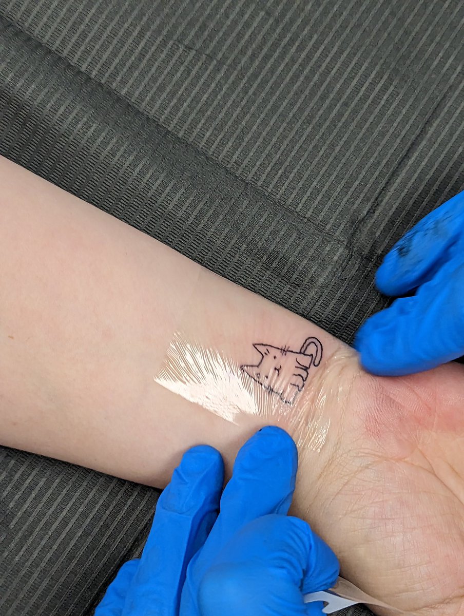 CAT TATS is an overwhelming success!! 🥹🐾 we have to cut the line. 😩 We are so sorry if you were planning to come after work—please stay tuned for a makeup date. THANK YOU so much for coming out in droves to purrmanently show your love of cats and support Furget Me Not Rescue!