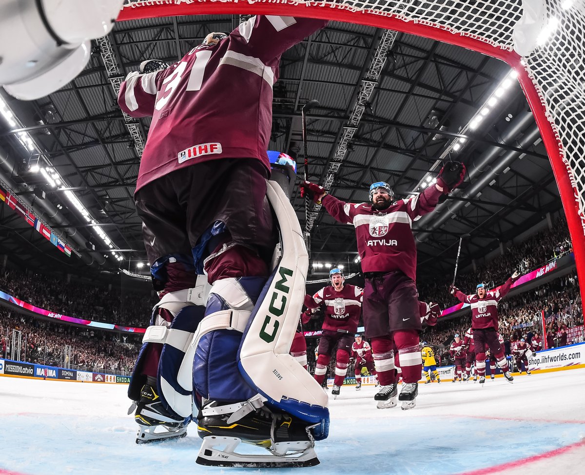LATVIAN LEGEND 🇱🇻

A historic run by @abbycanucks goaltender, Arturs Silovs, with six straight wins, including a 40 save performance to lead Latvia to the #IIHFWorlds semifinals!