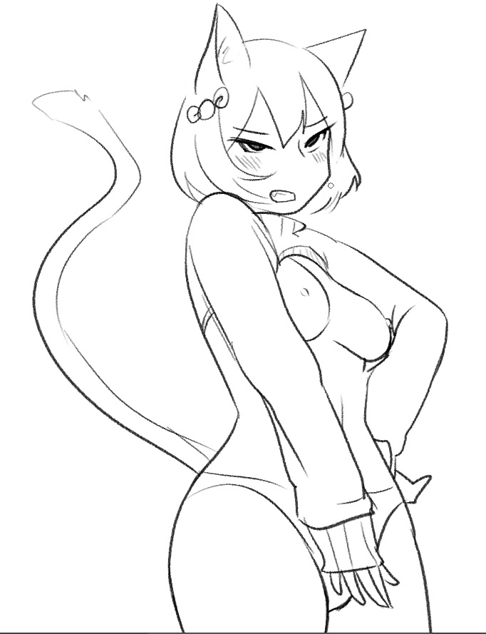 RaminaChan's tweet photo. -"Don't look at me like this,pervert.." https://t.co/X6JMwPYAMU