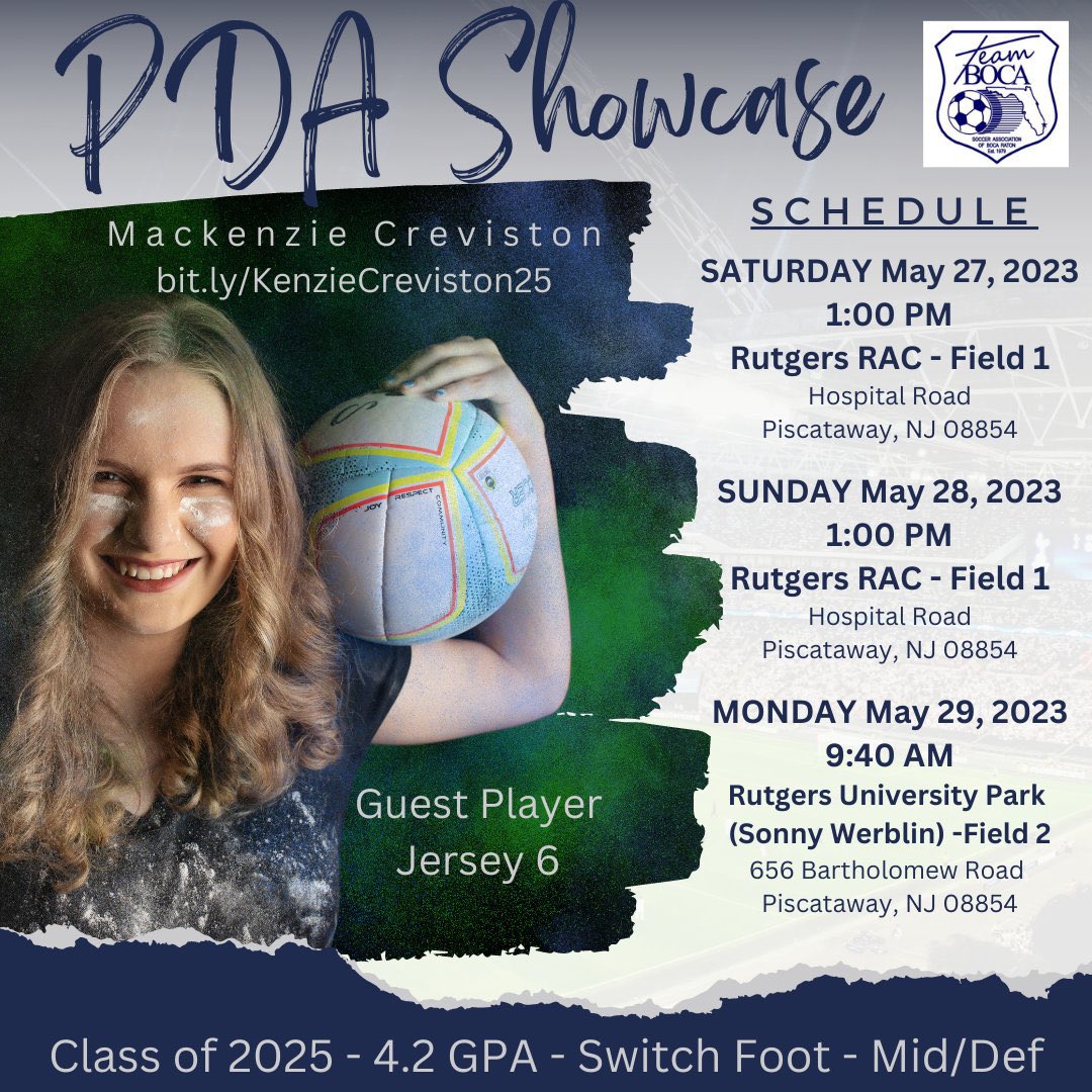KenzieCreviston's tweet photo. Headed to New Jersey! First games back on the field after 7 weeks! Any other @NcsaSoccer players? Maybe I’ll see you on the field! Coaches Thanks for traveling this weekend to see us play the game we love! https://t.co/mTQUv3CUeU