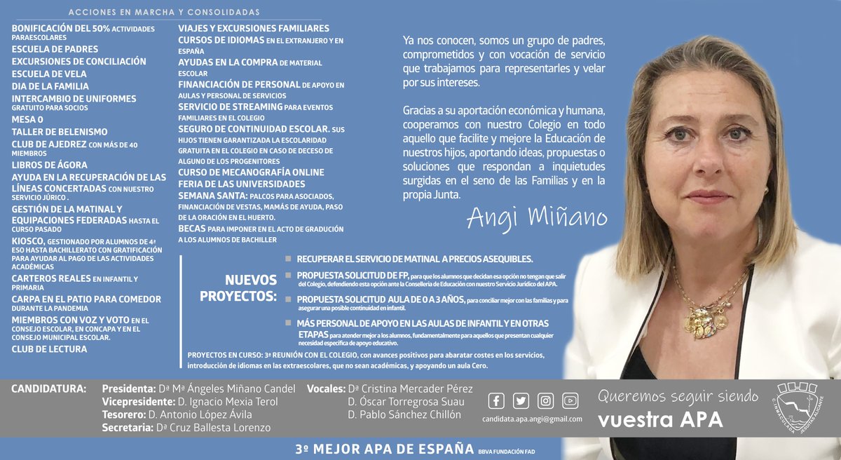#CandidaturaAngiMiñano #EleccionesApaJesuitas23
