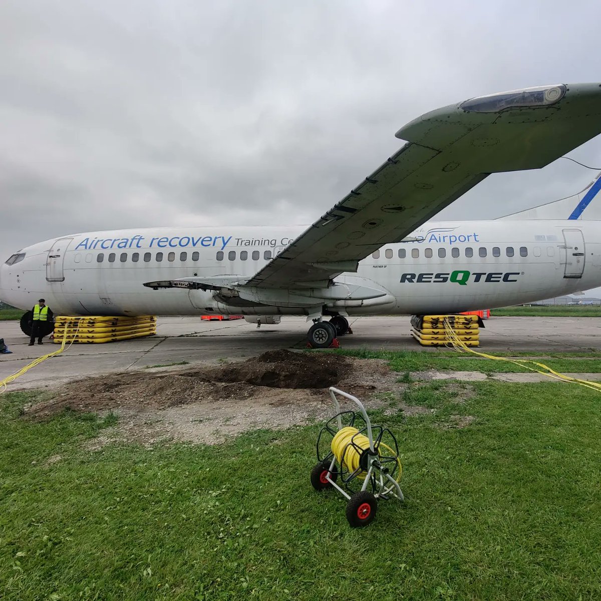 Not my usual workplace but been out to Ostrava in Czech Republic for Aircraft Recovery Training course. Learnt new skills,met up with colleagues and saw two beautiful countries #aircraftrecovery #course #CzechRepublic