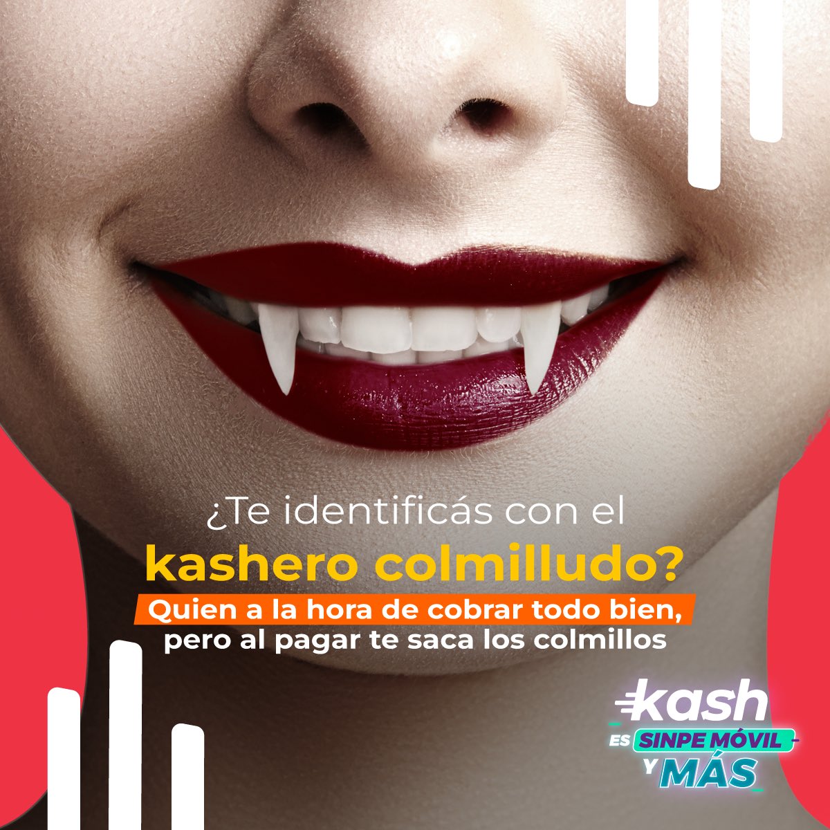 hola_kash's tweet photo. El Día de Drácula se celebra el 26 de mayo, por eso creamos al kashero colmilludo

Este kashero está pendiente de cobrar, pero cuando le toca pagar te saca los colmillos y desaparece sin pensarlo, por eso, hay que cobrarle por código QR.

Mirá cómo: https://t.co/LDNxGpn8mh https://t.co/qtaMhpPrvM