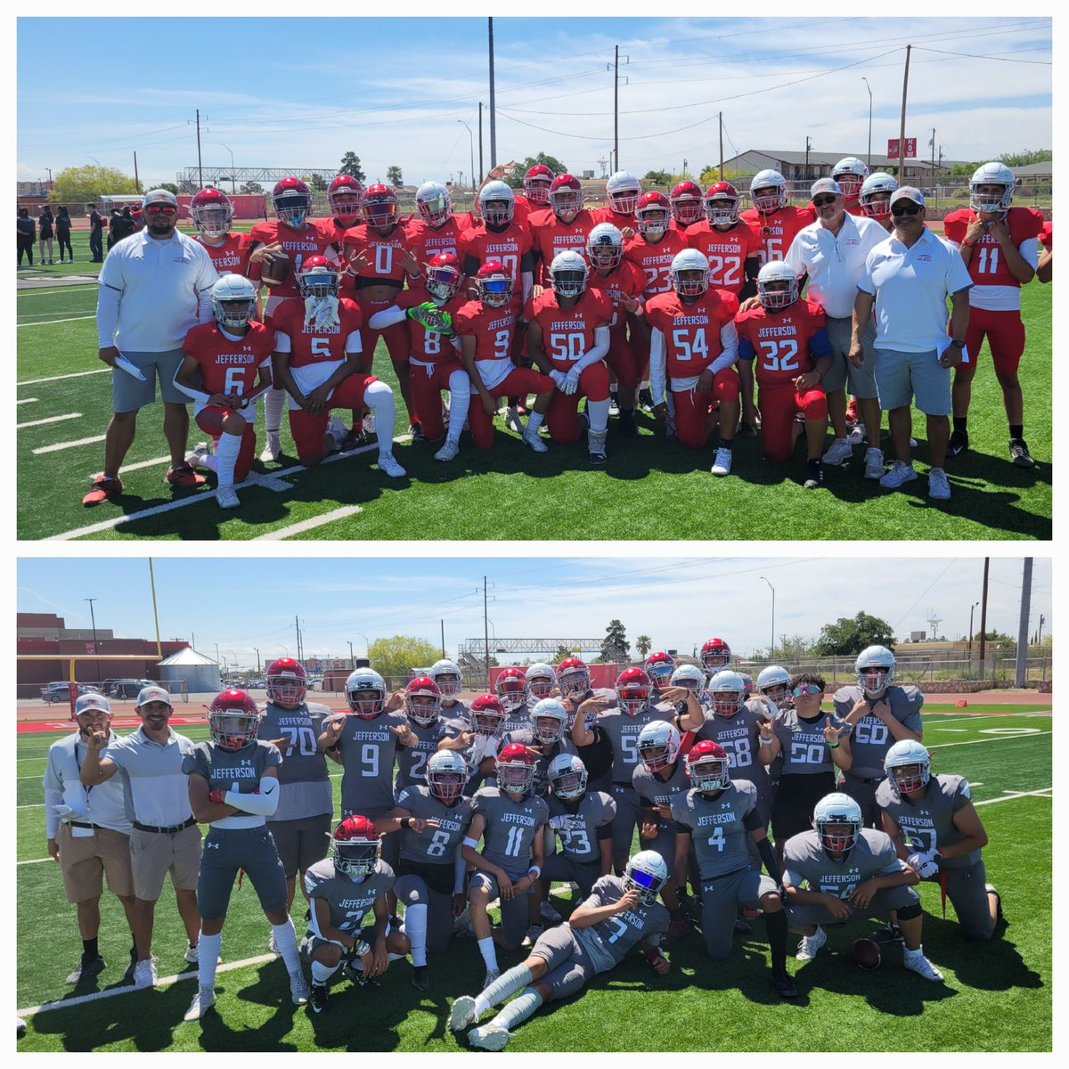 Great end to spring ball. Scarlett with the 22-0 win and claim to the loaded fries. 🇨🇱 🏈