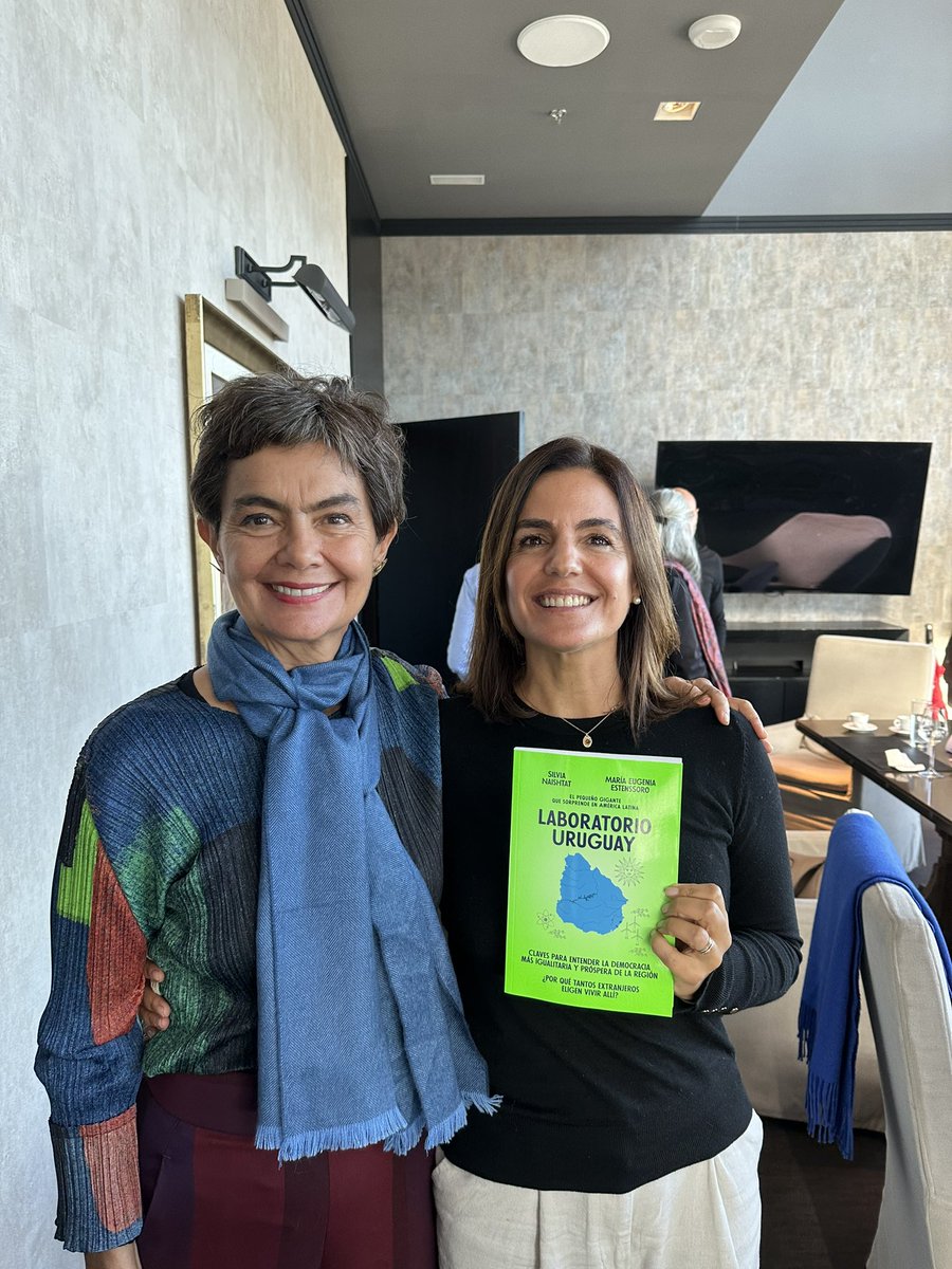 Ana Inés Echavarren (@anainese) on Twitter photo Almuerzo de viernes lluvioso, pero totalmente inspirador, con <a href="/estenssorome/">María Eugenia Estenssoro</a> , comentando sobre su libro “Laboratorio Uruguay, el pequeño gigante que sorprende a America Latina”, una crack!! Gracias <a href="/facundogarreton/">Facundo Garreton</a> por organizarlo!!! Almuerzo de viernes lluvioso, pero totalmente inspirador, con <a href="/estenssorome/">María Eugenia Estenssoro</a> , comentando sobre su libro “Laboratorio Uruguay, el pequeño gigante que sorprende a America Latina”, una crack!! Gracias <a href="/facundogarreton/">Facundo Garreton</a> por organizarlo!!!
