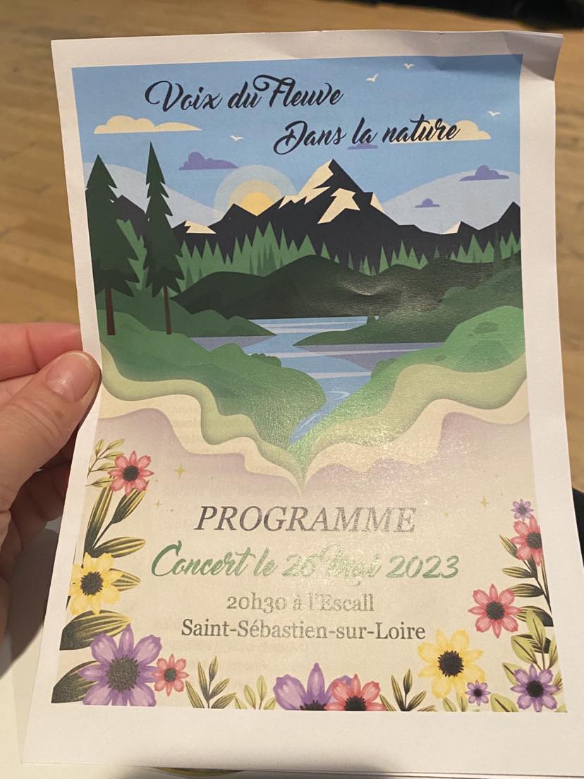 HeleneThomy's tweet photo. Magnifique soirée au gré de la #nature et de la #chanson avec #voixdufleuve à l'Escall
@stsebsurloire https://t.co/n6eEFR5zW9