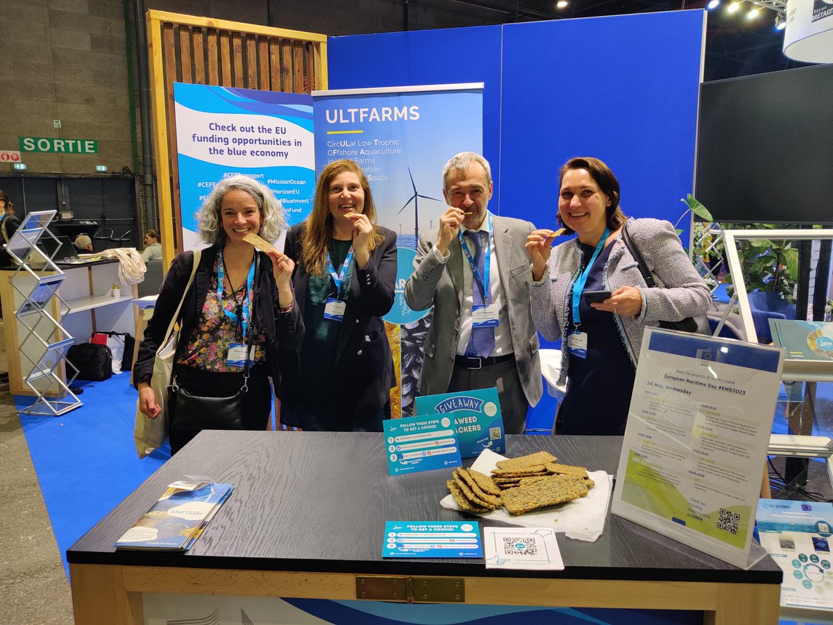 With 14 🇪🇺 projects about the 🌊🪸 on multi-use, algae, aquaculture, energy, ports, gender equality etc. across #HorizonEU #EMFAF, @LIFEprogramme, #InnovationFund, we had a very lively #EU stand  @cinea_eu  @REA_research @EU_EISMEA at #EMD2023 and a very dedicated team