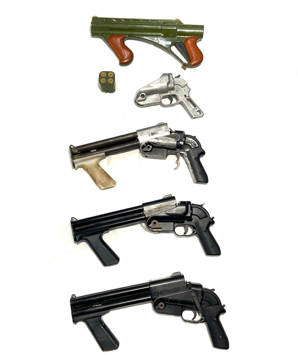 The Liberator Shotgun stands as one of Winchester's more unusual projects. Similar in concept to the Liberator pistol of WWII fame, the four barrel shotgun was meant to be an inexpensive firearm to equip those without firearms already. It was even briefly considered as a