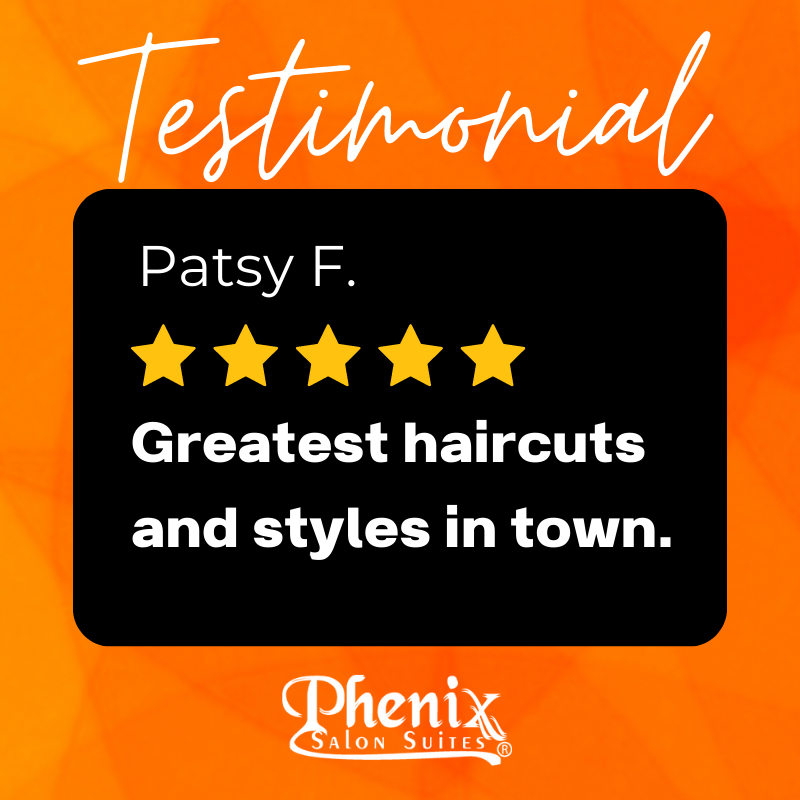 Always appreciate the love we get from clients who visit Phenix Salon Suites Tulsa! Thank you for sharing your experience with us. #FiveStarFriday #SalonSuites #SalonProfessionals #SanAntonioSalons #TulsaSalonSuites #TulsaEntrepreneurs