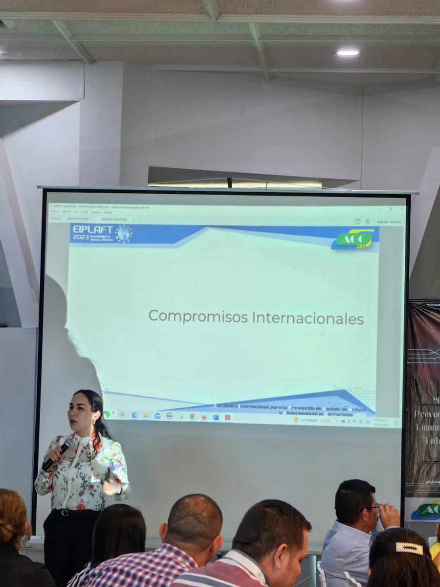Agradezco a <a href="/RaulAlonzoAG/">Raúl Alonzo Acosta Gonzáles</a> la cordial invitación para participar en el Encuentro Internacional EIPLAFT 2023, exponiendo la importancia de la identificación del beneficiario final desde una perspectiva internacional #AML