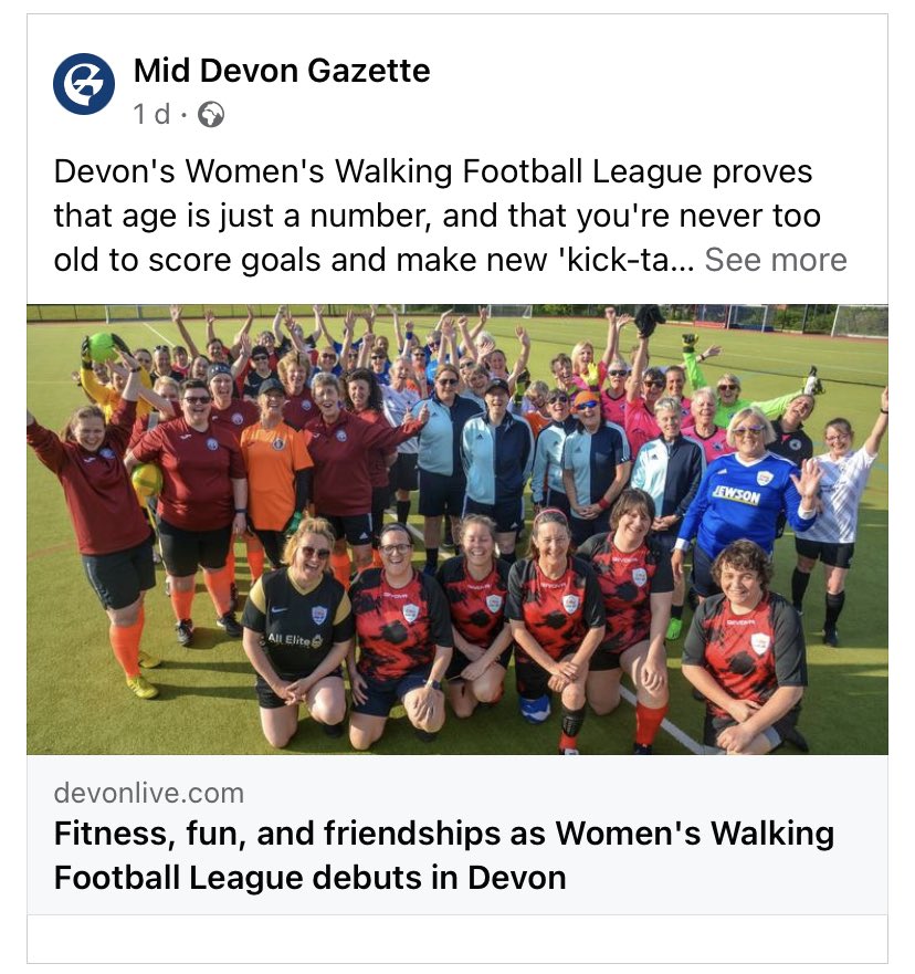 ExeterLadiesWF's tweet photo. Super write up ! #allelitesecurityltd #womensleague #walkingfootball #wfa #elwf https://t.co/zzSTAZnEdm
