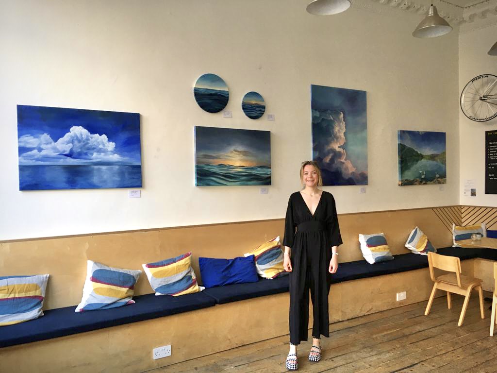 'Encompass' - Exhibition open! @detourespresso #edinburgh #artexhibition