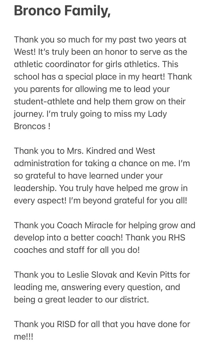 Coach_Howze's tweet photo. It’s definitely hard to say goodbye… I’m forever grateful for West, RHS, RISD, and parents! #WestisAlwaysBest https://t.co/vAHdllJIN3