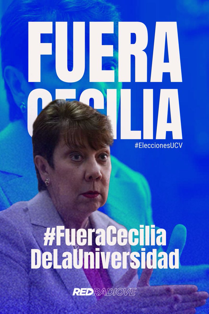 ¡YA BASTA! #FueraCeciliaDeLaUCV #EleccionesUCV2023