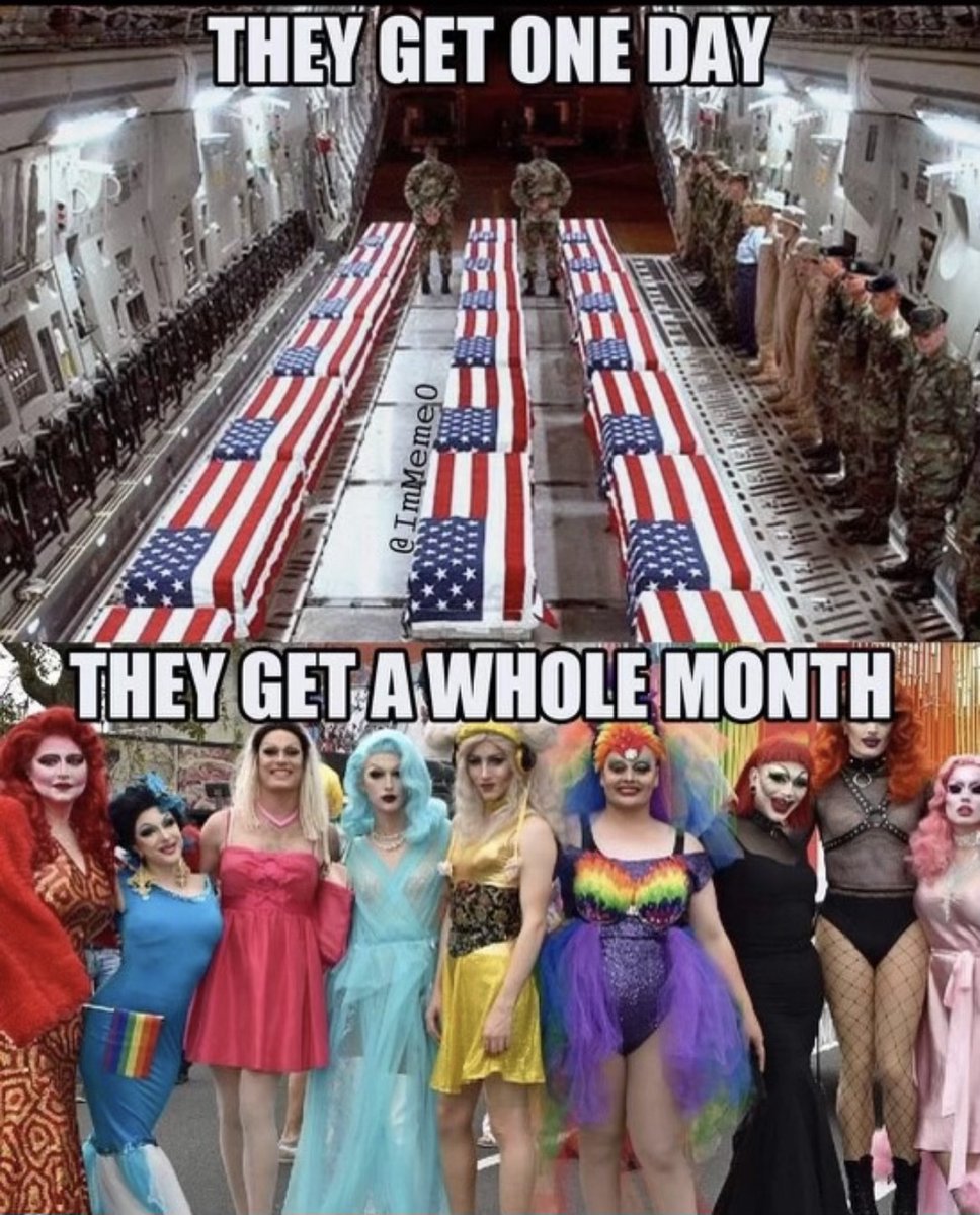 Those that fought and died, so LBGTQ+ can parade  themselves around this country, get ONE DAY of remembrance🧐

RT if you think this is unfairly balanced🤨