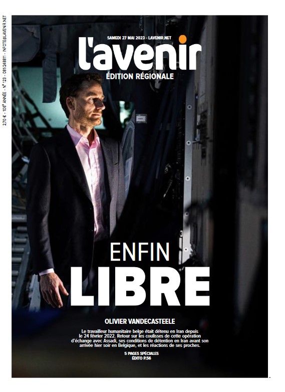 Les équipes de <a href="/lavenir_net/">lavenir.net</a> se sont mobilisées pour vous proposer une édition spéciale sur la libération du 🇧🇪 Olivier Vandecasteele, détenu en Iran depuis 455 jours.
Décryptages, témoignages, réactions, portraits 👉 à lire ce 27/5 dans votre 📰et sur lavenir.net 🖥️