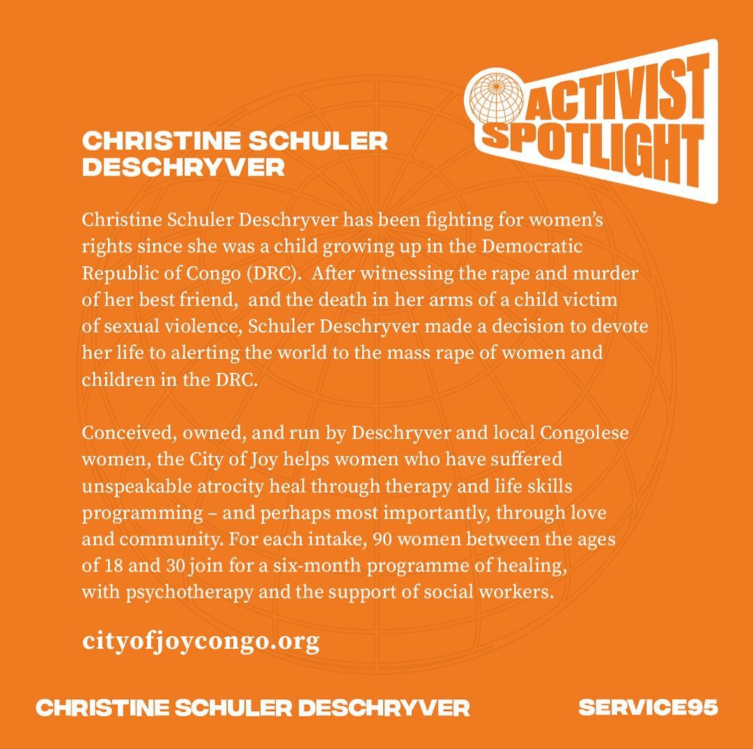 Via @service95, 'a global style, arts and society venture founded by @DUALIPA' spotlighting #ChristineSchulerDeschryver.

Read the full write up: instagram.com/p/CsuFGHaSyN_/…

#Service95 #DuaLipa #RiseForFreedom #CreateTheNewCulture #UntilTheViolenceStops #TurningPainToPower