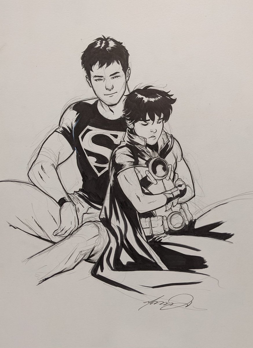 Superboy with a tired Tim Drake

#commissionspam #calgarycomicexpo #MarcusTo