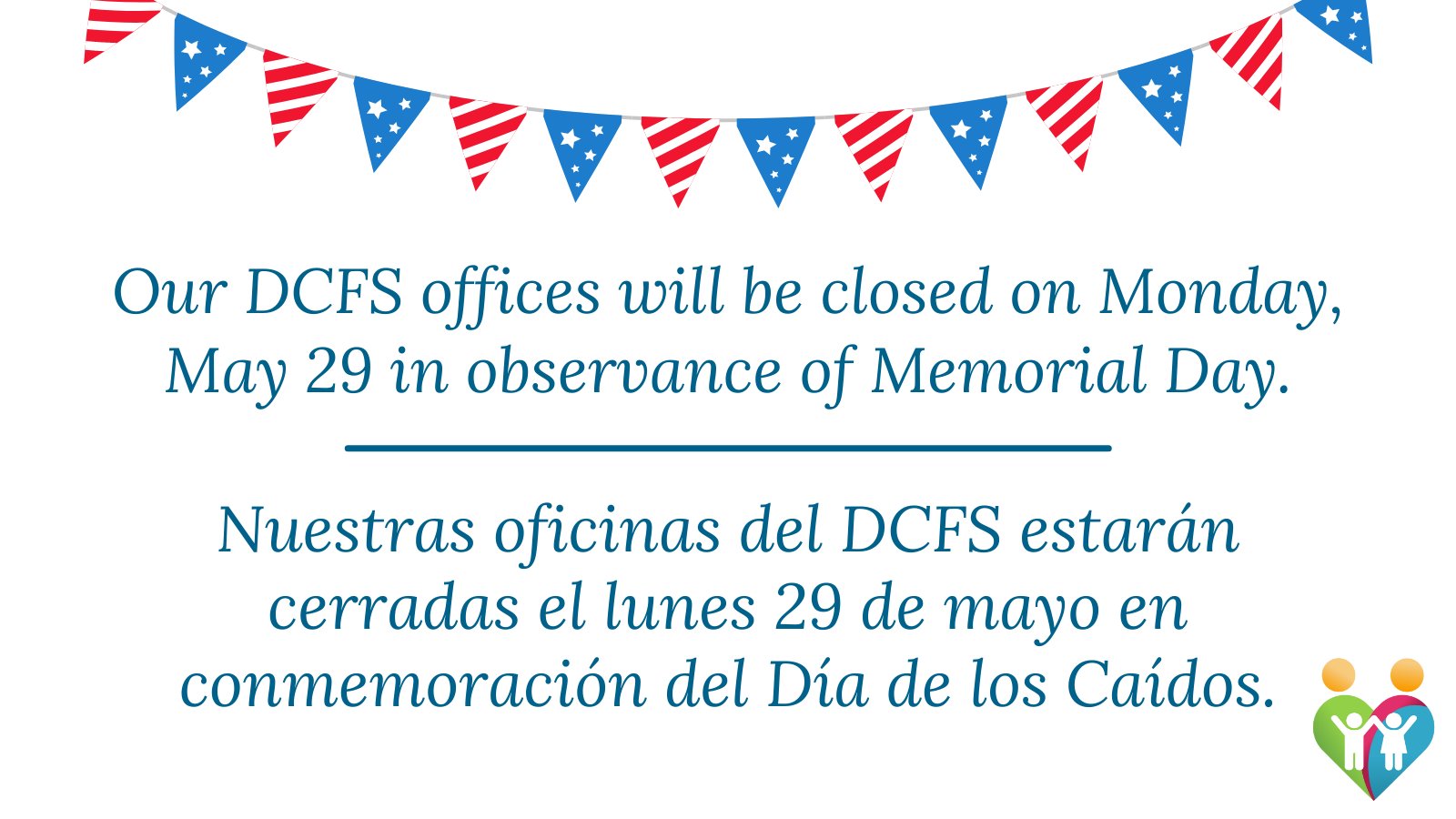 LA County Dept. of Children and Family Services on Twitter "We will be closed on Monday, May 29