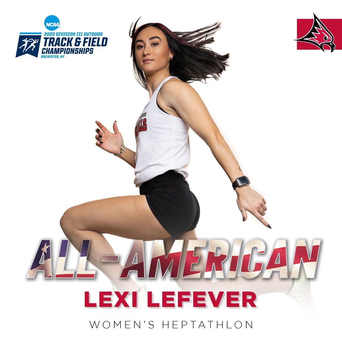 UW-River Falls Athletics (@uwrffalcons) on Twitter photo Lexi LeFever is now a ๐๏ธ time All-American! She broke a <a href="/UWRFTrack/">UW-River Falls XC/TF</a> record with 5,024 total points to finish 5th in the womenโs heptathlon at the NCAA Outdoor Championships.
Congratulations Lexi ๐๐บ๐ธ
#FFT Lexi LeFever is now a ๐๏ธ time All-American! She broke a <a href="/UWRFTrack/">UW-River Falls XC/TF</a> record with 5,024 total points to finish 5th in the womenโs heptathlon at the NCAA Outdoor Championships.
Congratulations Lexi ๐๐บ๐ธ
#FFT
