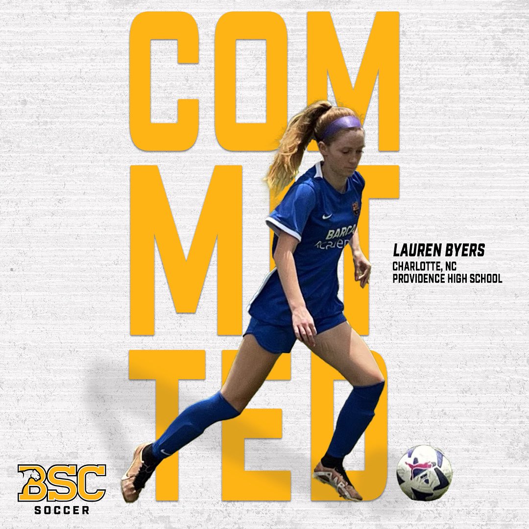 Welcome to the Hilltop, Lauren Byers! ⚽️
#YeahPanthers🐾💛 #Classof2023