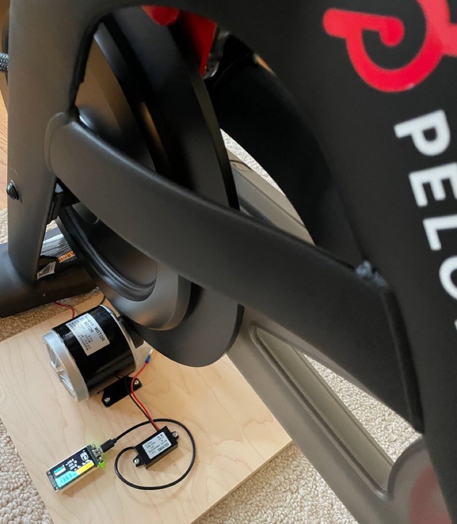 This stationary bike mines #bitcoin