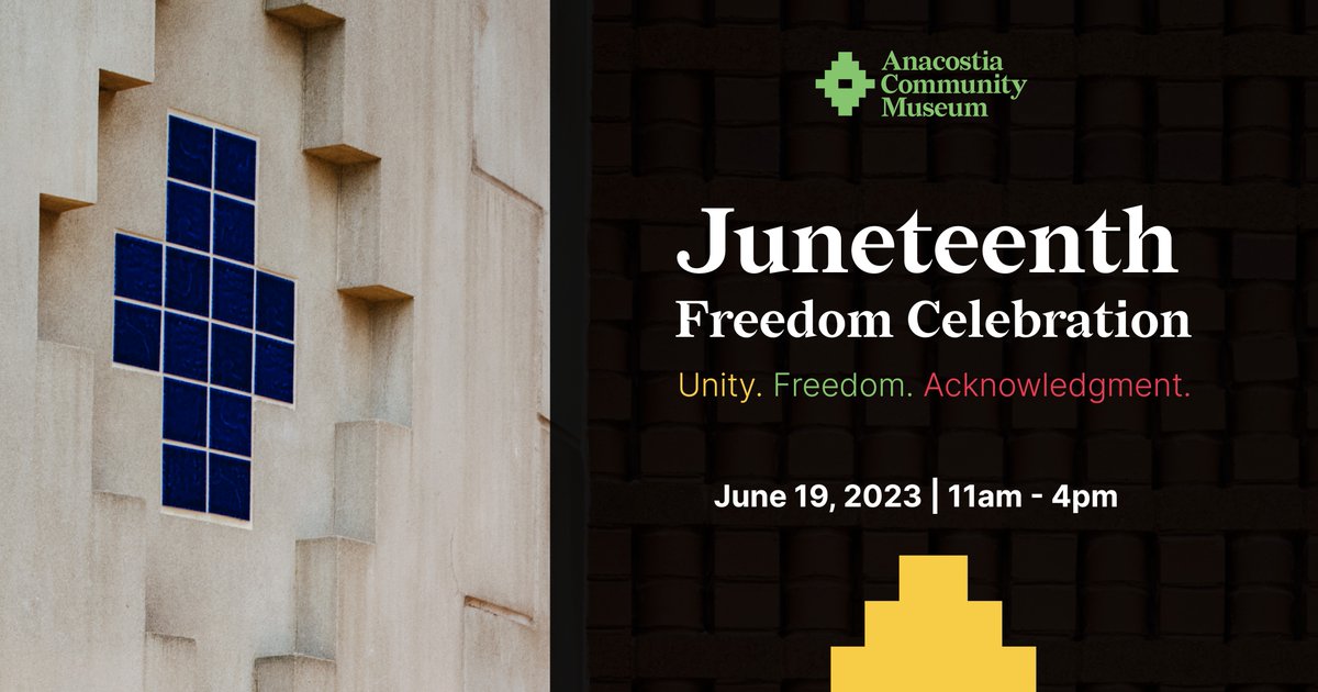 MARK YOUR CALENDARS FOR OUR JUNETEENTH FREEDOM CELEBRATION ON JUNE 19 Join us on Monday, June 19 for a day-long celebration as we gather with family, friends, and neighbors to honor the present and reflect on shared tradition and history. MORE: s.si.edu/3WAd9l8