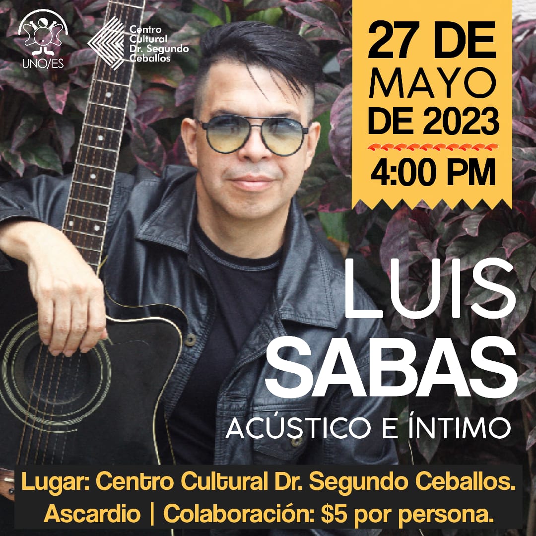 UNO_Es's tweet photo. LUIS SABAS llega nuevamente a escena, de la mano de UNO/ES con éxitos musicales de los 80 y 90
Sáb 27/05/23. 4:00pm.
Centro Cultural “Dr. Segundo Ceballos”, Ascardio. Al lado del Museo del Corazón. Carr 17 con calle 12, Barrio La Feria.
Información y reservaciones: 0424-5383790 https://t.co/HN38cfm18p