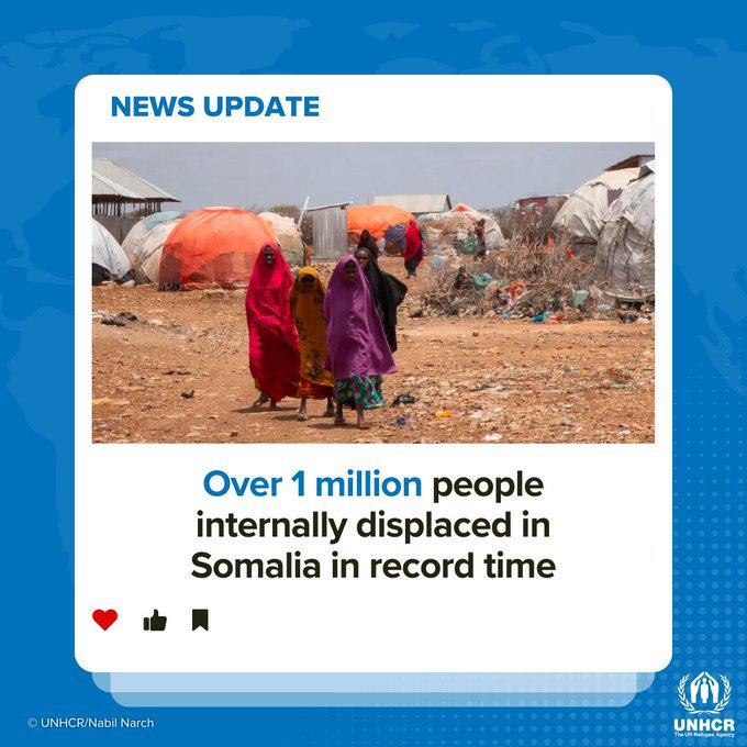 A combination of conflict, severe drought &amp; devastating floods has forced more than 1 million people in Somalia to flee their homes in less than 5 months – a record rate of displacement for the country.

Somalia needs the full support of the international community.