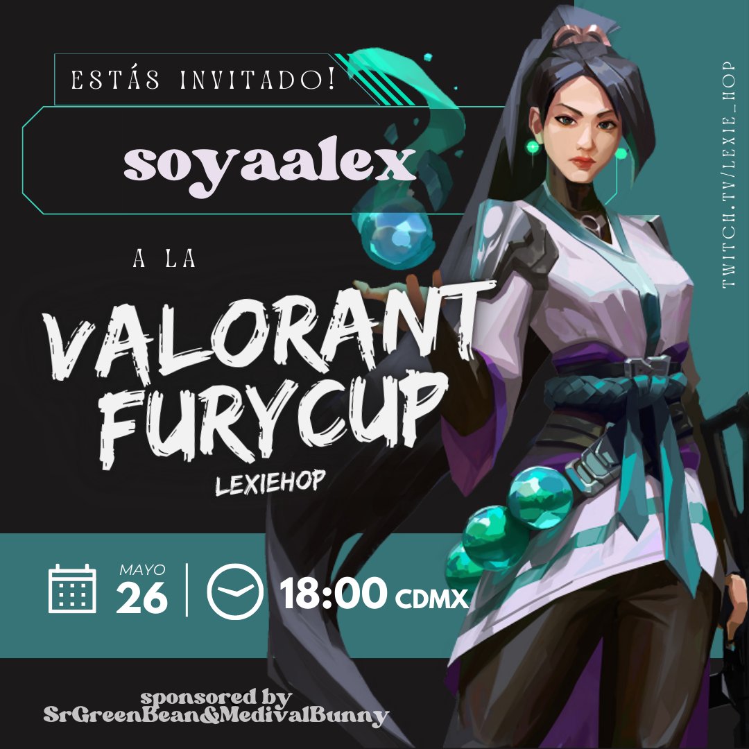 soyaalex01's tweet photo. Hoy tenemos Directo laaargo!
- Valorant #FuryCup de @LexieHop a las 6:00 PM
- #StreamersCup de F1 22 por @ParkerGemu_ a las 9:00 PM
Nosotros empezamos 5:30 PM ya saben donde, necesitaremos hoy de su apoyo 🙌🙌 https://t.co/WAJFXFaZdJ