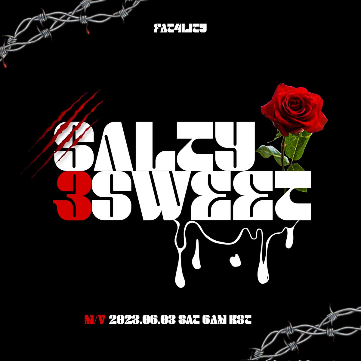 FAT4LITYofc's tweet photo. FAT4LITY - BONUS TRACK
ALBUM "BAD GIRLS" 😈
"SALTY & SWEET" M/V
Release on
2023.06.03 SAT 6AM KST
📌LISTEN TO THE ALBUM:
https://t.co/Tlsh48jeuR
#FAT4LITY #RAÍSSA #SFMONSTER #SALTYANDSWEET #UNIT https://t.co/hQiwEUwJMA
