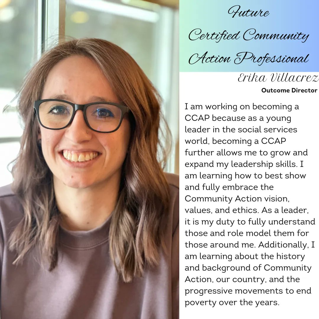 Newcapinc's tweet photo. Erika Villacrez, Outcome Director with Newcap is also taking the CCAP test next month! We wish her the best of luck and commend her on all of her hard work! #CelebrateCCAP #CommunityActionMonth https://t.co/JnUpiclGFy