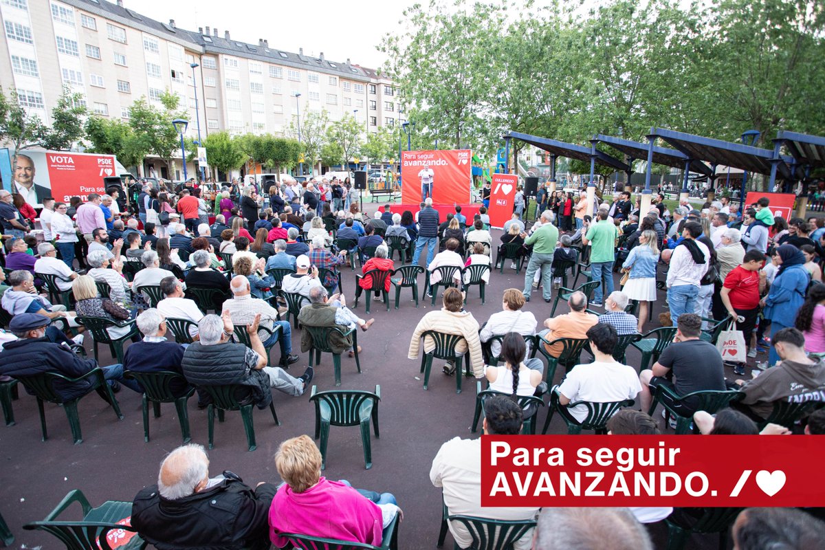 PSdeGCulleredo's tweet image. 🫂 Grazas #OBurgo, porque temos que subirnos ó tren da #modernidade para continuar construindo entre todas e todos un #Culleredo aínda mellor. 

Por iso vos pedimos que confiedes no noso proxecto o vindeiro domingo, 28 de maio: #ParaSeguirAvanzando /❤️.