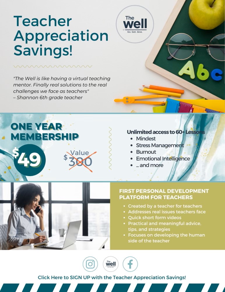 📣Calling all educators!📣 Are you ready for a fantastic summer filled with fun and personal growth? For a limited time, we're offering The Well for Educators at a major discount!

Click the link below to embark on your transformative summer journey. 🌞

leaderpass.com/pass/thewell/e…