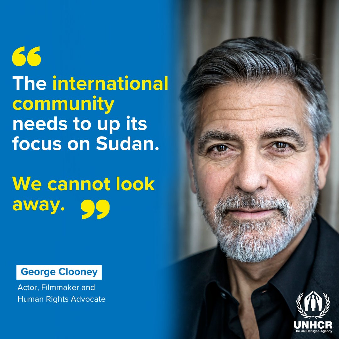 The fighting in Sudan has forced over a million people to flee their homes and caused unimaginable suffering.⁣
 ⁣
Human Rights Advocate, Actor and Filmmaker George Clooney sends an urgent message to the international community: Don't look away!⁣
 ⁣
People in Sudan need peace.