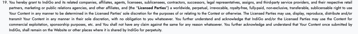 ghoomtaphirta's tweet photo. I was thinking of submitting an entry to @IndiGo6E's #nofilter by Indigo and then I read this in their terms and conditions! what a cheap shot!

https://t.co/FueDSHwFHm https://t.co/74mODCy9VF
