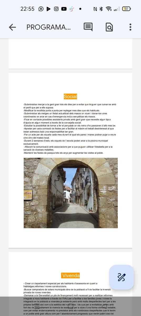 Programa electoral de vistabella del maestrat