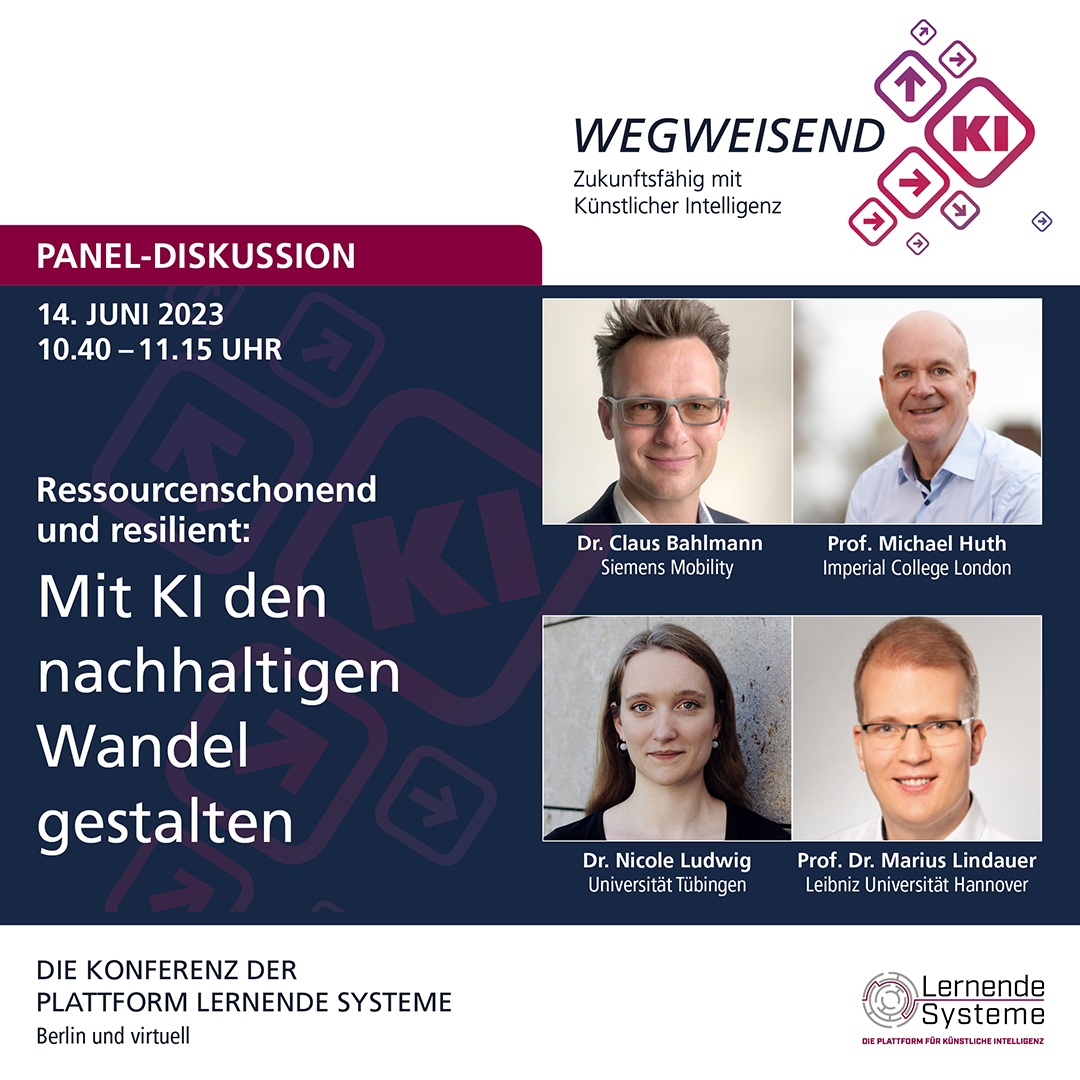 KI gestalten (@lernendesysteme) on Twitter photo Wie kann #KI zu #Energiewende und nachhaltiger #Mobilität beitragen? Auf der #PLSKonferenz2023 am 14.06. diskutieren dazu Claus Bahlmann <a href="/Siemens/">Siemens</a>, <a href="/nnludwig/">Nicole Ludwig</a> <a href="/uni_tue/">Universität Tübingen</a>, <a href="/mrahuth/">Michael Huth</a> <a href="/imperialcollege/">Imperial College London</a> und @LindauerMarius <a href="/UniHannover/">Leibniz Uni Hannover</a>.
👉Anmeldung und Programm plattform-lernende-systeme.de/plattformkonfe… Wie kann #KI zu #Energiewende und nachhaltiger #Mobilität beitragen? Auf der #PLSKonferenz2023 am 14.06. diskutieren dazu Claus Bahlmann <a href="/Siemens/">Siemens</a>, <a href="/nnludwig/">Nicole Ludwig</a> <a href="/uni_tue/">Universität Tübingen</a>, <a href="/mrahuth/">Michael Huth</a> <a href="/imperialcollege/">Imperial College London</a> und @LindauerMarius <a href="/UniHannover/">Leibniz Uni Hannover</a>.
👉Anmeldung und Programm plattform-lernende-systeme.de/plattformkonfe…