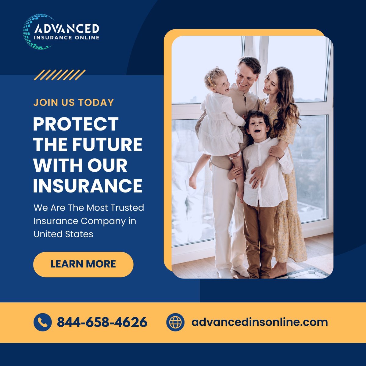 AdvancedIns1's tweet image. "Secure your future and your loved ones with our reliable life insurance plans."

Contact us at 👉 info@advancedInsonline.com
Visit us 👉 advancedinsonline.com

#lifeinsuranceagent #insuranceagent #insurancebrokerage #healthinsurance #businessgrowth  #carinsurance