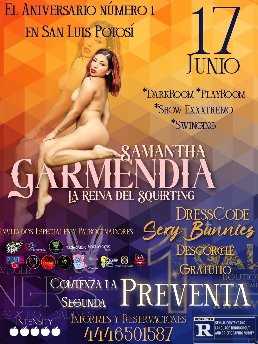 GaleriaSwSlp's tweet photo. COMENZAMOS CON LA SEGUNDA PREVENTA 🔥
Aprovecha y no te quedes fuera de este gran evento Swinger 😈 @Samantha19xxx en escena con su Super Show 💦
Lo mejor de lo mejor y con los mejores este 17 de junio solo para ti 😍🥰
#SomosTemptation https://t.co/GmPOtRGYay