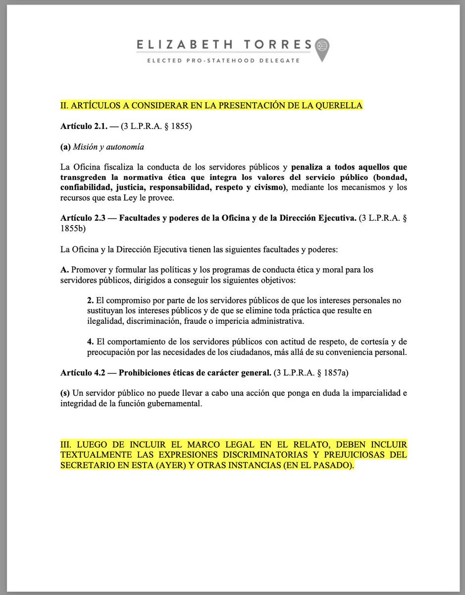 elitorrespr's tweet photo. 💣¡A TODOS LOS BRAVOS! 🔥

“HAGAMOS QUE LAS COSAS PASEN”.

AQUÍ TIENEN LA GUÍA CON LOS ASPECTOS QUE NECESITAN PARA PRESENTAR LAS QUERELLAS CORRESPONDIENTES CONTRA EL SECRETARIO DE JUSTICIA ANTE LA OFICINA DE ÉTICA GUBERNAMENTAL. 👇🏼 https://t.co/8WbuofbmvE