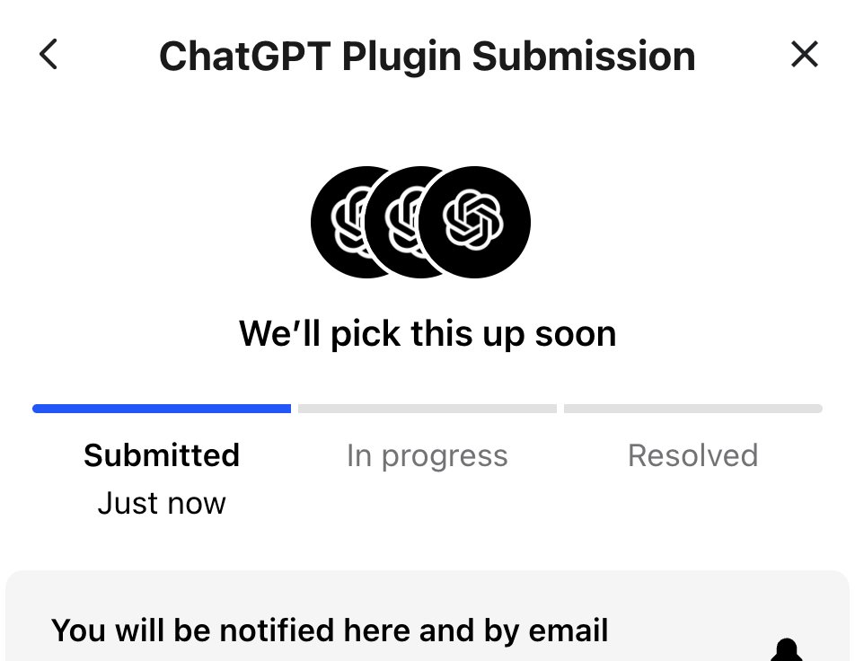 DylanHumphreys's tweet image. Just submitted my first #ChatGPT plugin to the store! 🎉 Excitement level: off the charts! 😄 Can&apos;t wait to see how this AI revolutionizes user interactions. #AI #PluginDevelopment #TechInnovation #GameChanger