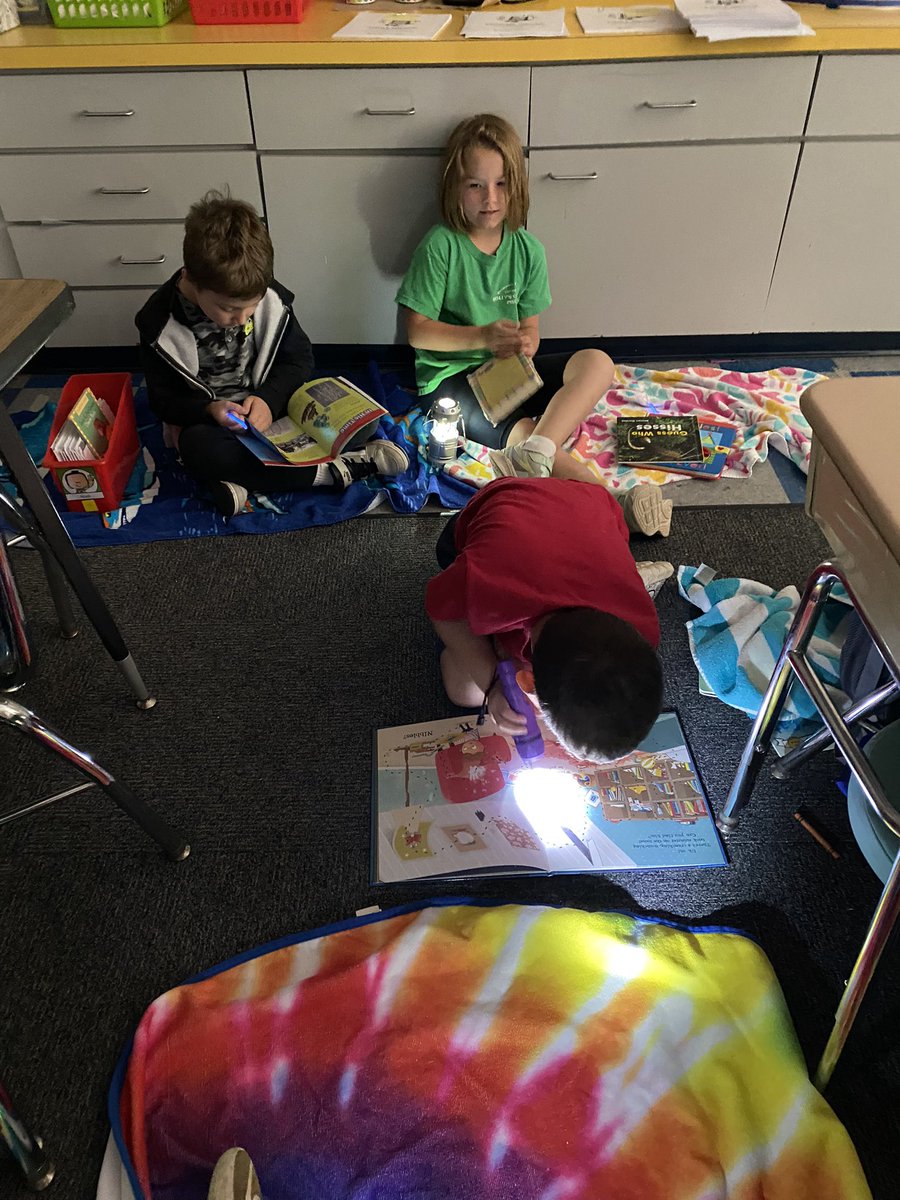 Such a fun way to read today right in line with our camping theme. We read with a Buddy, we read alone, we read under our tents. Great way to stay quiet while the big kids took their EOG’S. So much fun!!@BENPanthers <a href="/DrCarlaNeal/">Carla Neal</a> @BHicksk1